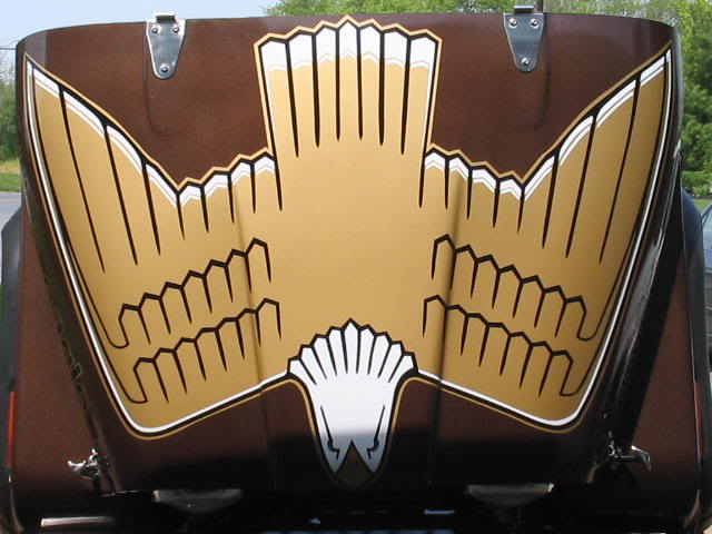 JEEP CJ7 1977-80 Steenarend gouden kap vogel stickerset